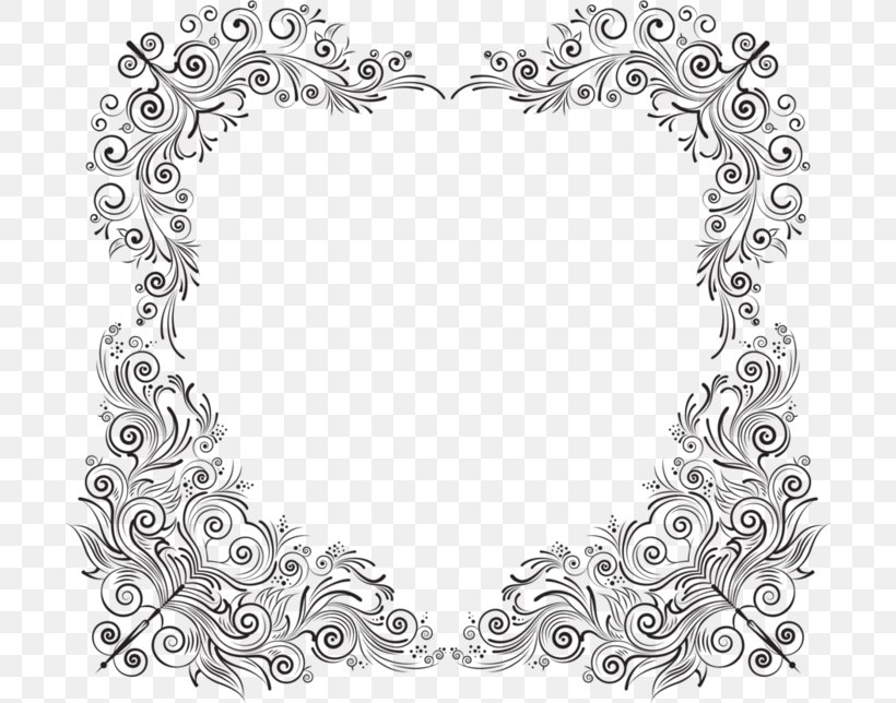 Picture Frames Line Art Body Jewellery Pattern, PNG, 700x644px, Picture Frames, Area, Black And White, Body Jewellery, Body Jewelry Download Free