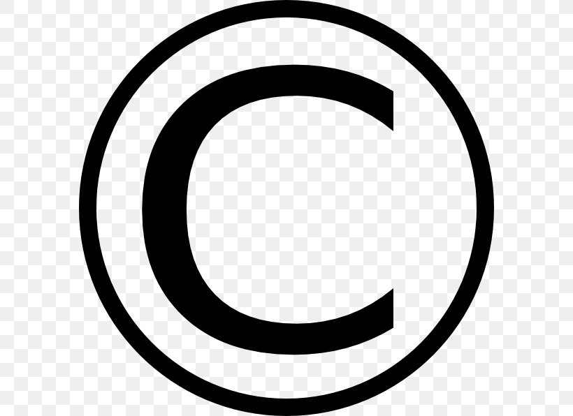 Copyright Symbol Royalty-free Clip Art, PNG, 594x596px, Copyright, Area, Black And White, Copyright Symbol, Microsoft Office Download Free