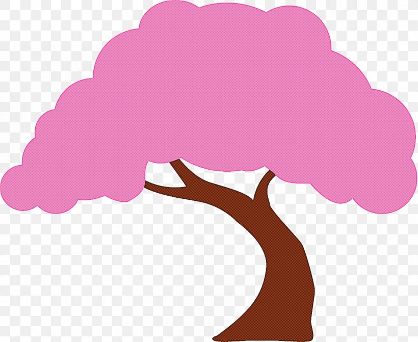 Pink Tree Cartoon Violet Silhouette, PNG, 1202x984px, Pink, Cartoon, Cloud, Material Property, Plant Download Free