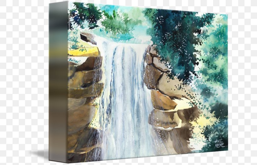 Watercolor Painting Water Resources Watercourse, PNG, 650x527px, Painting, Art, Paint, Tree, Water Download Free