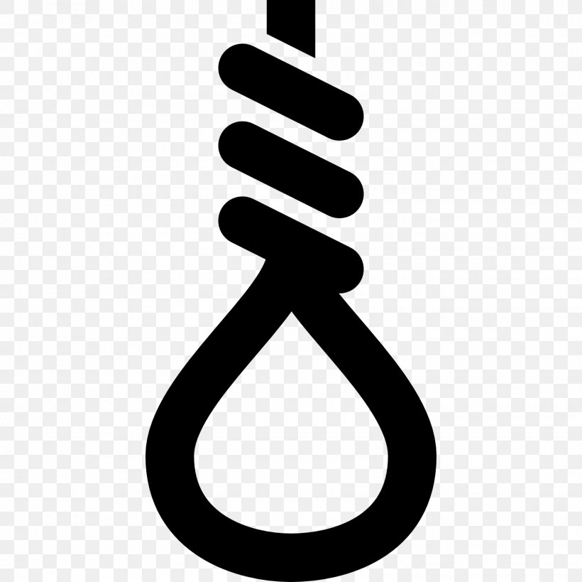 Computer Icons Hangman's Knot Suicide, PNG, 1600x1600px, Suicide, Black And White, Computer Font, Hanging, Number Download Free