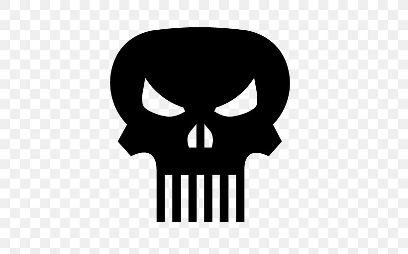 Punisher YouTube, PNG, 512x512px, Punisher, Bone, Decal, Fictional Character, Head Download Free