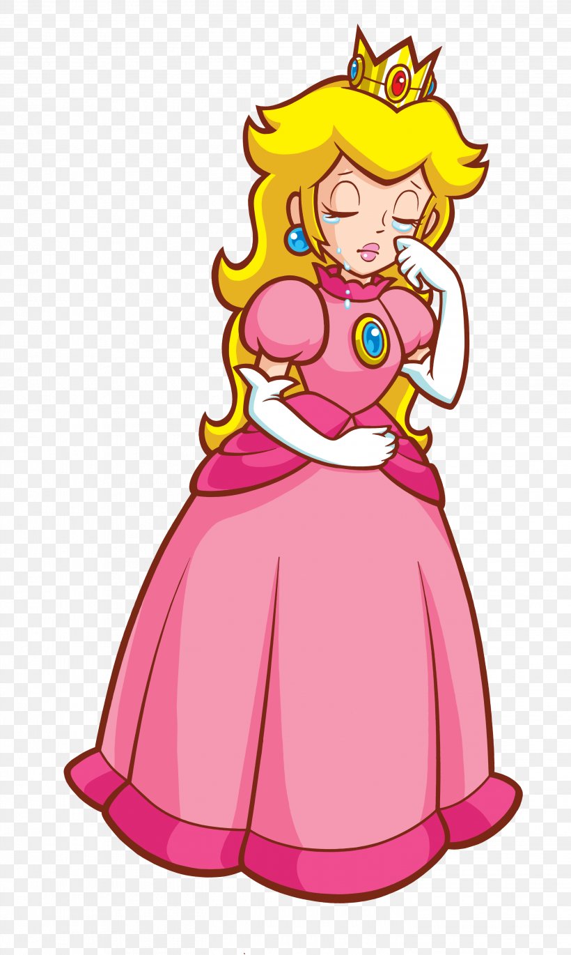 Super Princess Peach Super Mario Sunshine Mario Bros., PNG, 2835x4737px, Watercolor, Cartoon, Flower, Frame, Heart Download Free