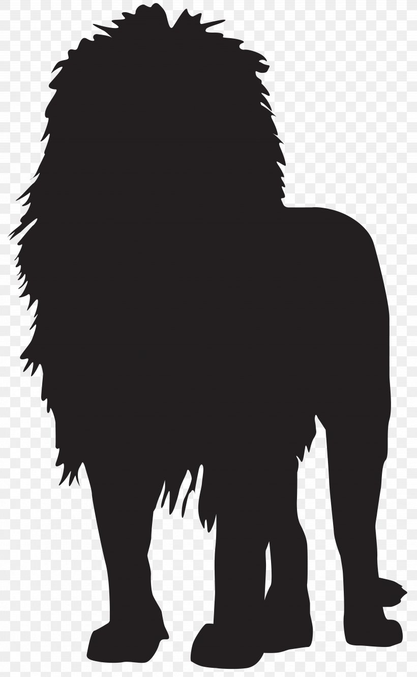 White Lion Silhouette Clip Art, PNG, 4930x8000px, Lion, Black, Black And White, Carnivoran, Cat Like Mammal Download Free