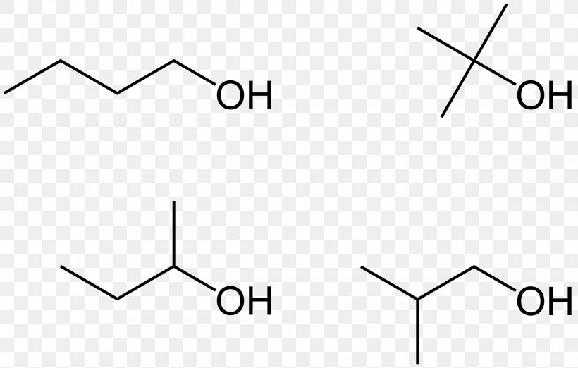 Butanol Skeletal Formula Structural Isomer Chirality, PNG, 2337x1489px, Watercolor, Cartoon, Flower, Frame, Heart Download Free