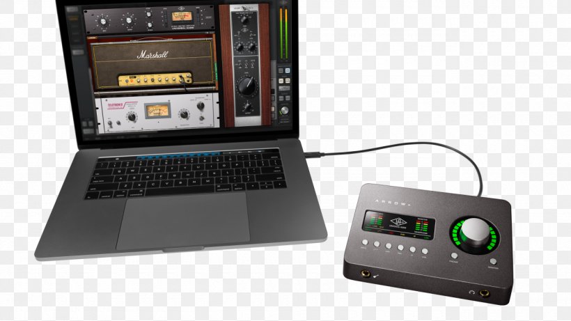 Microphone Universal Audio Thunderbolt Sound Interface, PNG, 1280x720px, Microphone, Audio, Audio Signal, Computer Monitors, Computer Software Download Free