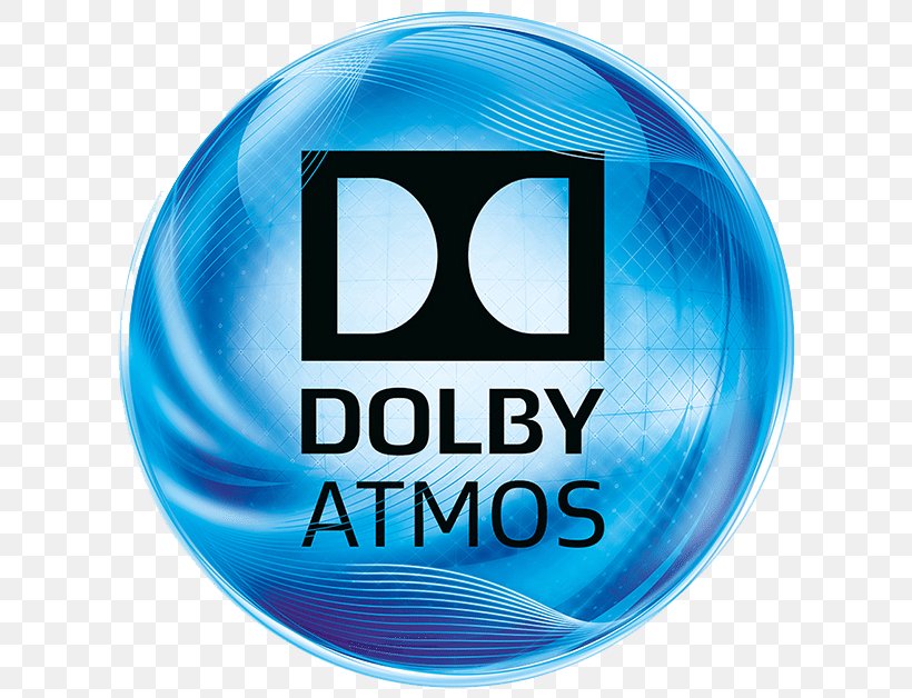 Dolby Atmos Dolby Laboratories Home Theater Systems Soundbar AV Receiver, PNG, 616x628px, 51 Surround Sound, Dolby Atmos, Av Receiver, Blue, Brand Download Free