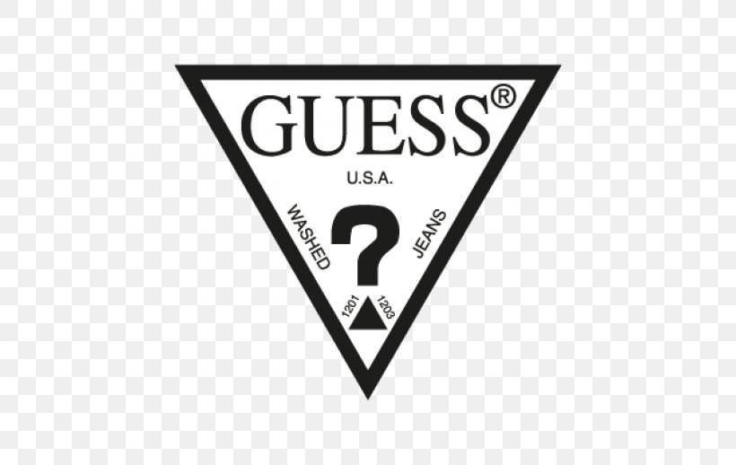 Logo Brand Guess Clothing Calvin Klein, PNG, 518x518px, Logo, Area, Black And White, Brand, Calvin Klein Download Free