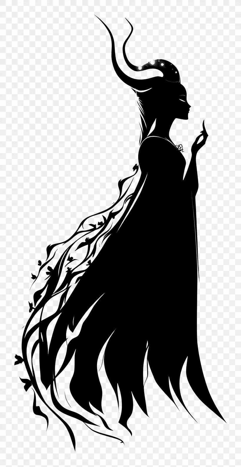Maleficent Silhouette Of Elegant Woman PNG 2084x4032px Maleficent Maleficent Silhouette Of Elegant Woman Gbs76Xx6