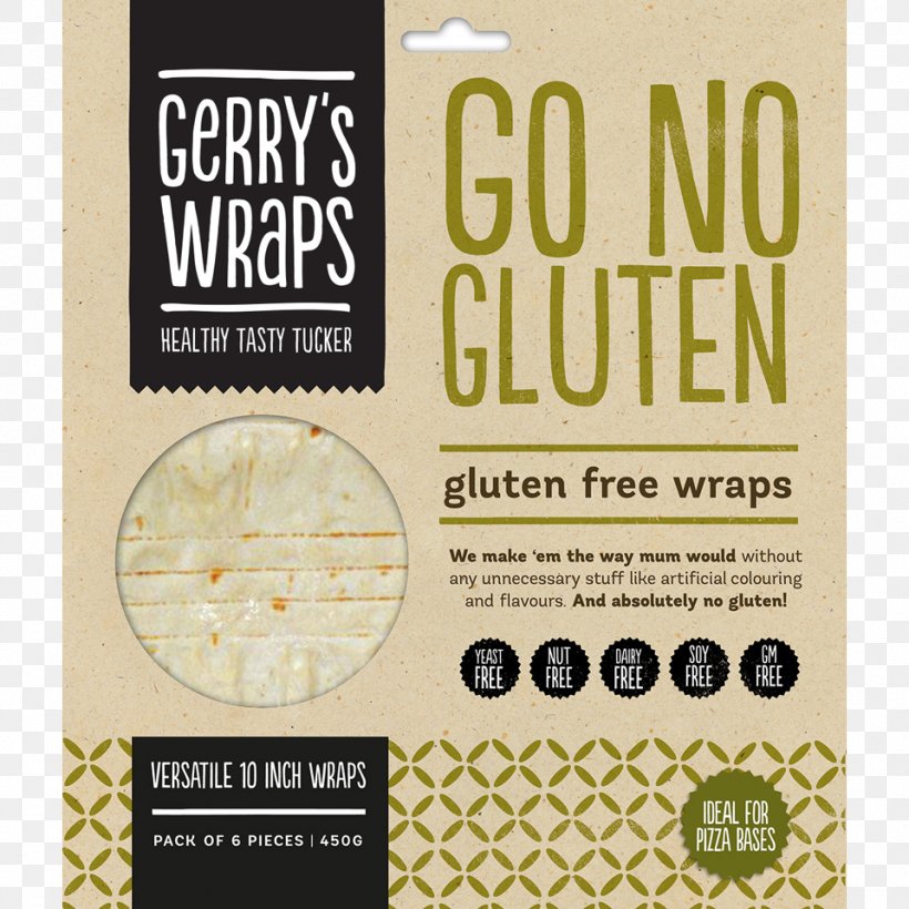 Wrap Pita Gluten-free Diet Low-carbohydrate Diet, PNG, 960x960px, Wrap, Brand, Carbohydrate, Celiac Disease, Dish Download Free