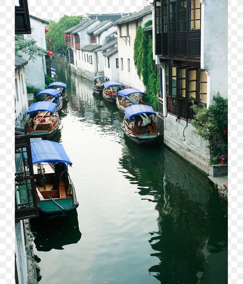 Zhouzhuang Guzhen, Guangdong Architecture, PNG, 719x956px, Zhouzhuang, Architecture, Boat, Body Of Water, Canal Download Free