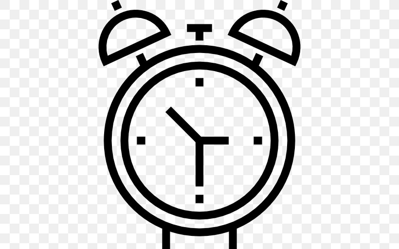 Alarm Clocks Timer, PNG, 512x512px, Alarm Clocks, Alarm Device, Area, Black And White, Clock Download Free