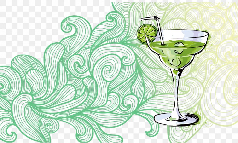 Cocktail Wine Glass Drink Green, PNG, 1500x902px, Cocktail, Champagne Glass, Champagne Stemware, Cup, Drawing Download Free