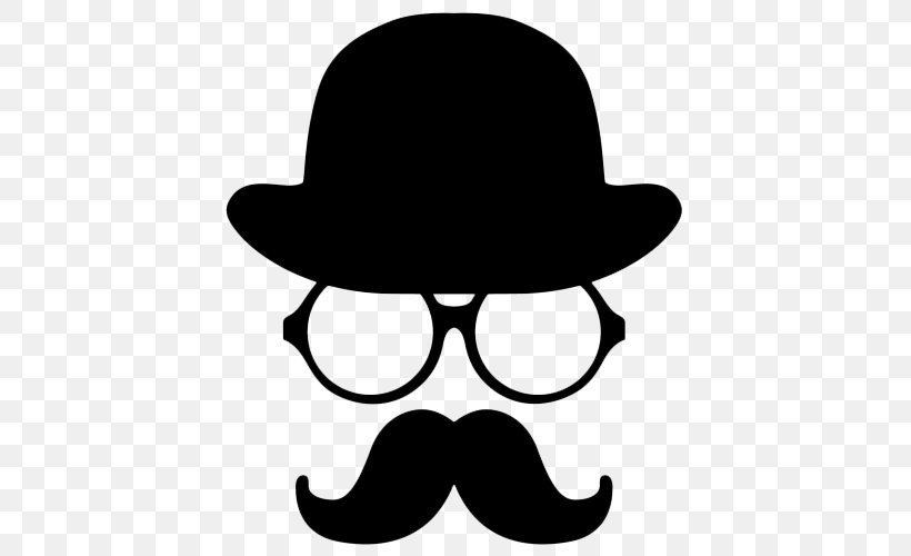 Moustache Silhouette Beard, PNG, 500x500px, Moustache, Barber, Beard, Black And White, Eyewear Download Free
