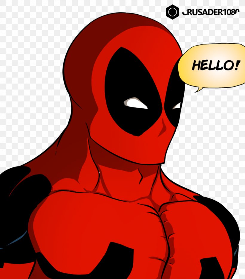 Deadpool Superhero New Mutants Marvel Comics, PNG, 1024x1168px, Watercolor, Cartoon, Flower, Frame, Heart Download Free