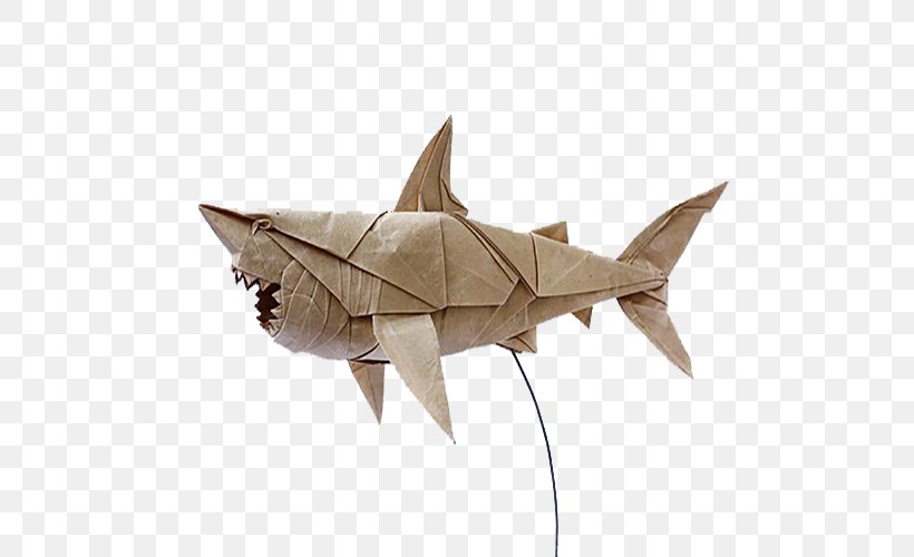 Great White Shark Paper INCREDIBLE ORIGAMI, PNG, 552x500px, Shark, Art Paper, Bull Shark, Craft, Crease Pattern Download Free