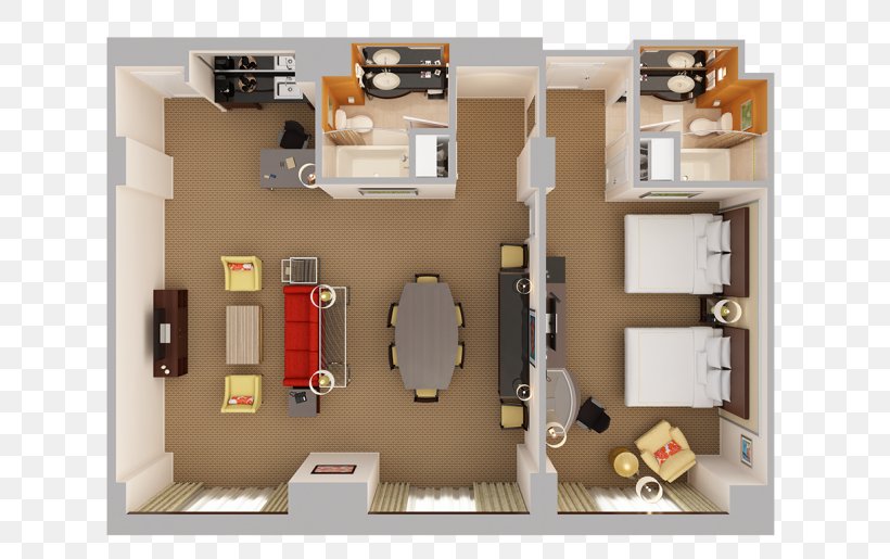 Bedroom Orlando Suite, PNG, 687x515px, 3d Floor Plan, Bedroom, Apartment, Bathroom, Bed Download Free