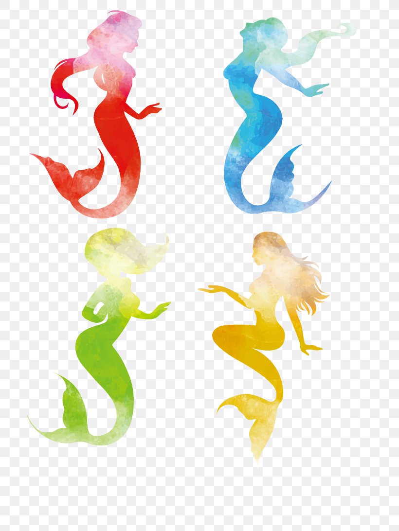 Mermaid Silhouette Illustration, PNG, 743x1092px, The Little Mermaid, Art, Clip Art, Drawing, Fairy Download Free