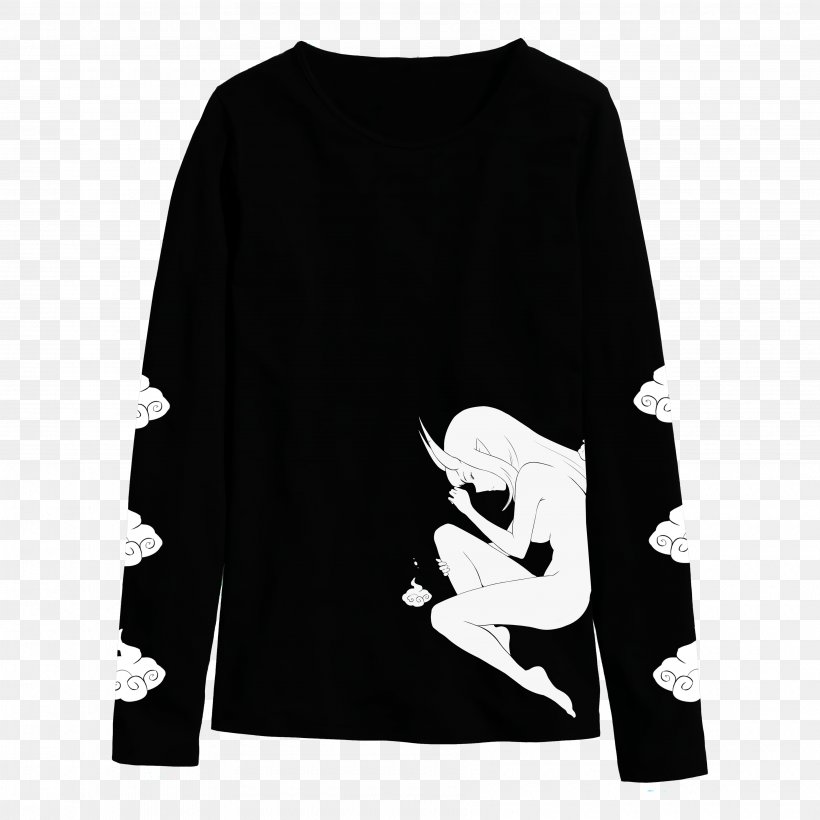 T-shirt Sleeve Spirit Ghost Yūrei, PNG, 3600x3600px, Tshirt, Afterlife, Black, Black And White, Brand Download Free