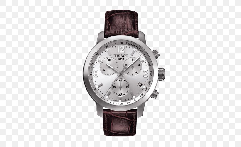 Watch Tissot Chronograph Strap Jewellery, PNG, 500x500px, Watch, Automatic Watch, Brand, Chronograph, Eta Sa Download Free