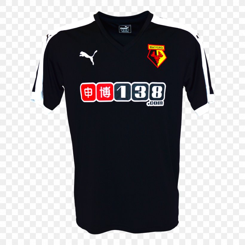 2015–16 Premier League Watford F.C. T-shirt Manchester United F.C., PNG, 900x900px, Watford Fc, Active Shirt, Black, Brand, Clothing Download Free