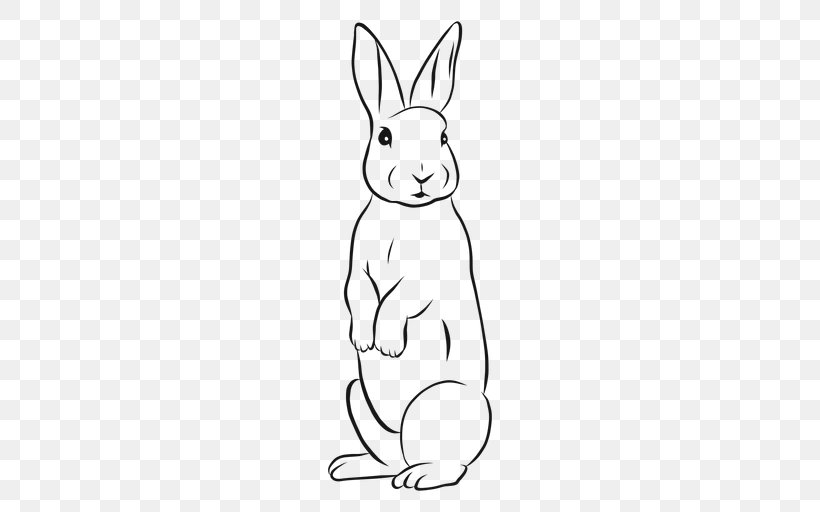 Domestic Rabbit Hare Drawing European Rabbit, PNG, 512x512px, Domestic Rabbit, Animal Figure, Blackandwhite, Cartoon, Coloring Book Download Free