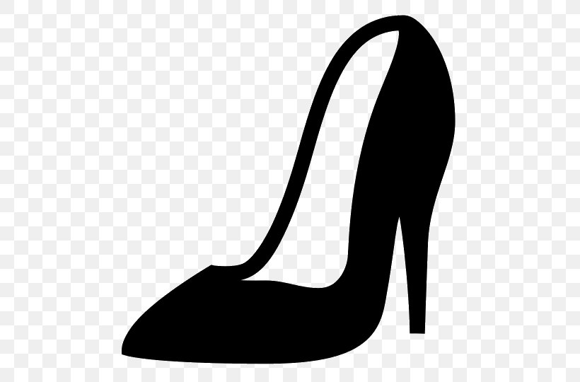 High-heeled Shoe Court Shoe Clip Art, PNG, 540x540px, Highheeled Shoe, Black, Black And White, Boot, Court Shoe Download Free