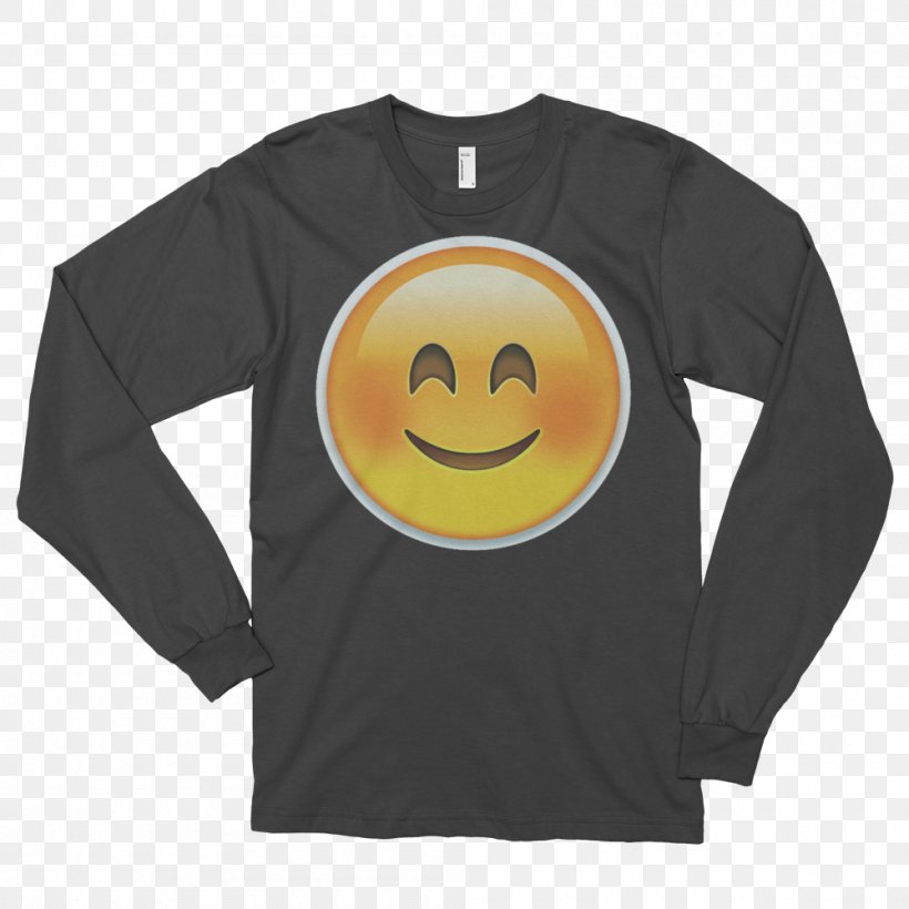 Long-sleeved T-shirt Hoodie, PNG, 1000x1000px, Tshirt, American Apparel, Black, Casual Attire, Clothing Download Free