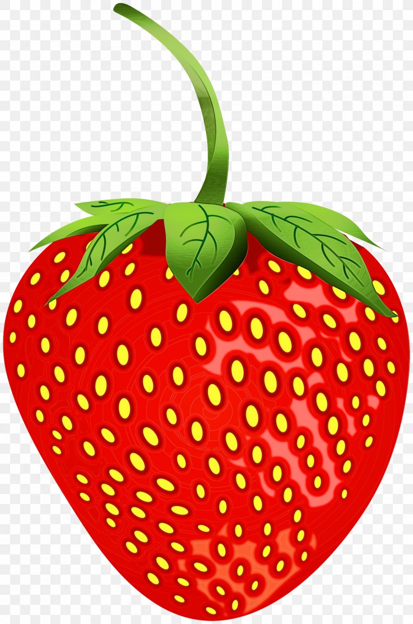 Strawberry, PNG, 1986x3000px, Watercolor, Accessory Fruit, Food, Fruit, Leaf Download Free