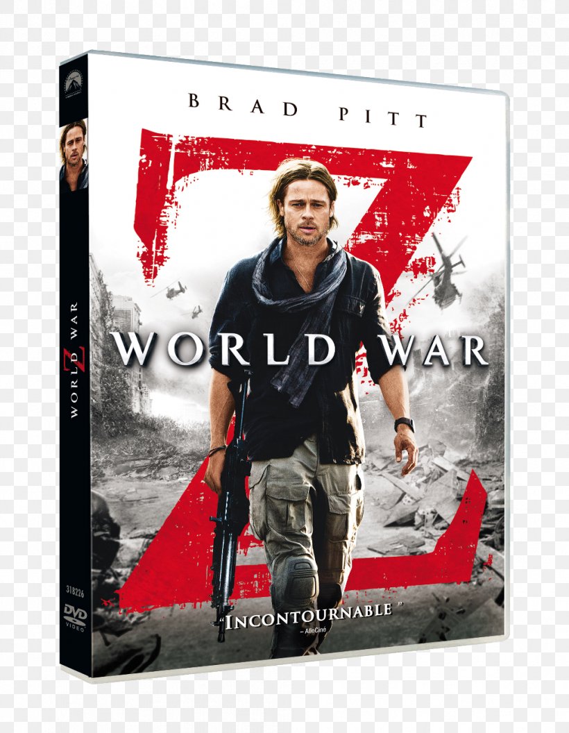 Gerry Lane DVD World War Z Blu-ray Disc Film, PNG, 1004x1293px, Gerry Lane, Actor, Bluray Disc, Brad Pitt, Daniella Kertesz Download Free