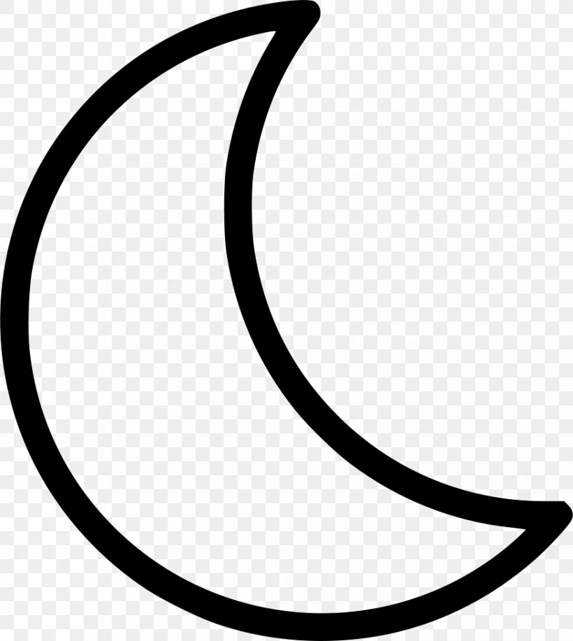 Moon Lunar Phase Crescent Clip Art, PNG, 876x980px, Moon, Area, Black, Black And White, Crescent Download Free