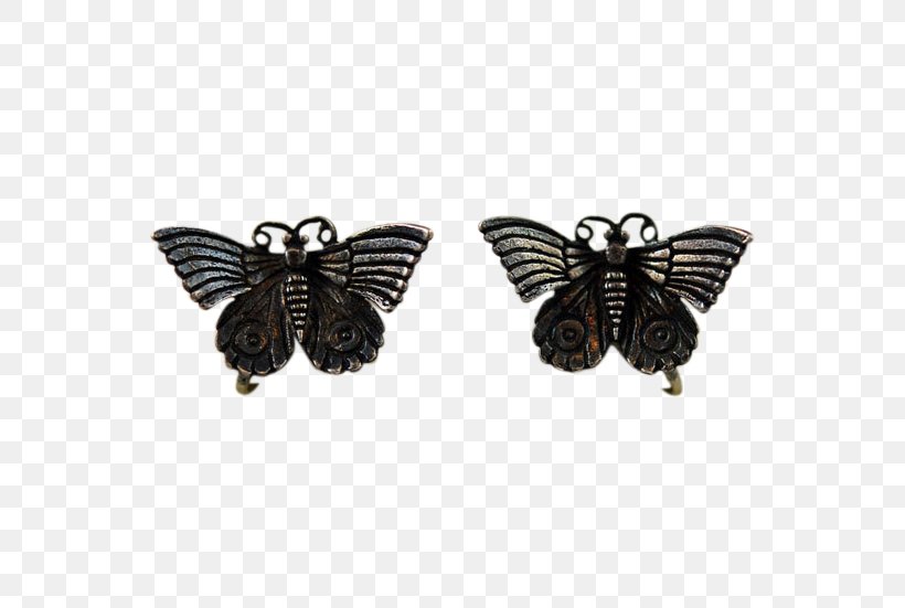Earring Jewellery Moth Sterling Silver, PNG, 551x551px, Earring, Butterfly, Insect, Invertebrate, Jewellery Download Free