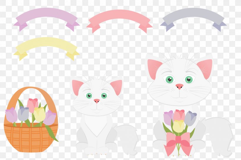 Kitten Whiskers Cat Easter Bunny Illustration, PNG, 1500x1000px, Kitten, Cartoon, Cat, Design M Group, Easter Download Free
