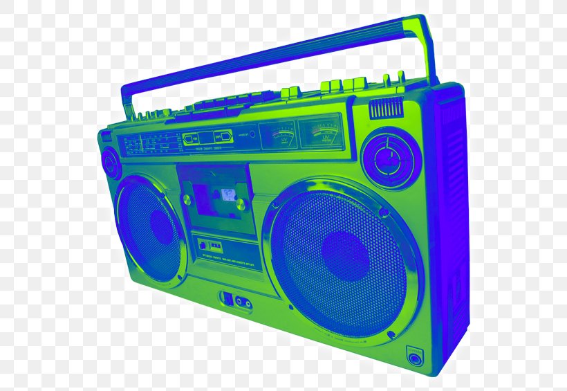 1980s Boombox Sound, PNG, 580x565px, Boombox, Audio, Compact Cassette, Electric Blue, Electronics Download Free
