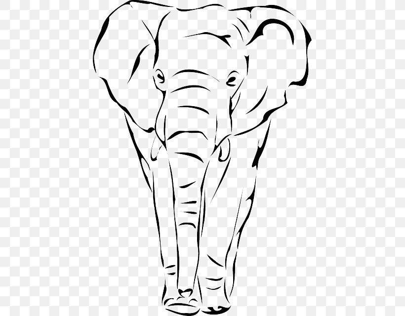 African Elephant Clip Art Elephants Drawing Heart Art, PNG, 443x640px, African Elephant, Artwork, Asian Elephant, Black And White, Cattle Like Mammal Download Free