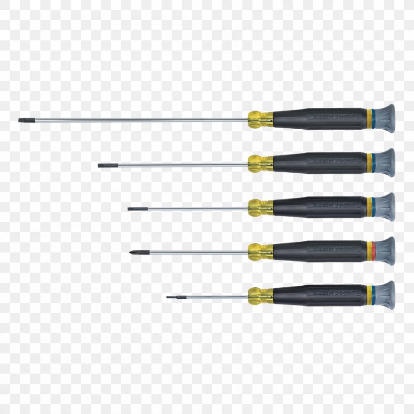Hand Tool Klein Tools Electronics Screwdriver Set, PNG, 1000x1000px, Hand Tool, Hardware, Klein Tools, Klein Tools 40985078, Manufacturing Download Free