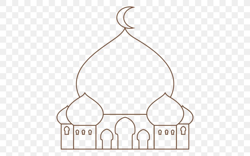 Mosque Islam Line Art Clip Art, PNG, 512x512px, Mosque, Area, Black And White, Islam, Line Art Download Free
