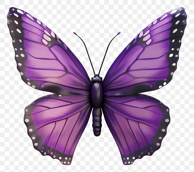 Purple Butterfly - Ethereal Purple Butterfly PNG
