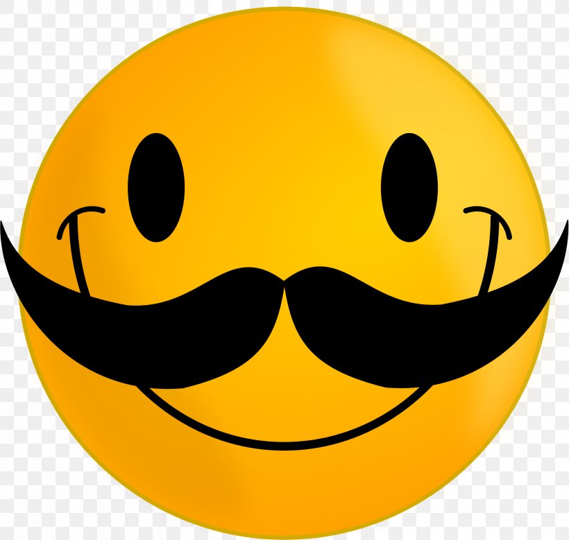 Smiley Moustache Emoticon Face Clip Art, PNG, 2383x2264px, Smiley, Beard, Emoticon, Face, Facial Expression Download Free