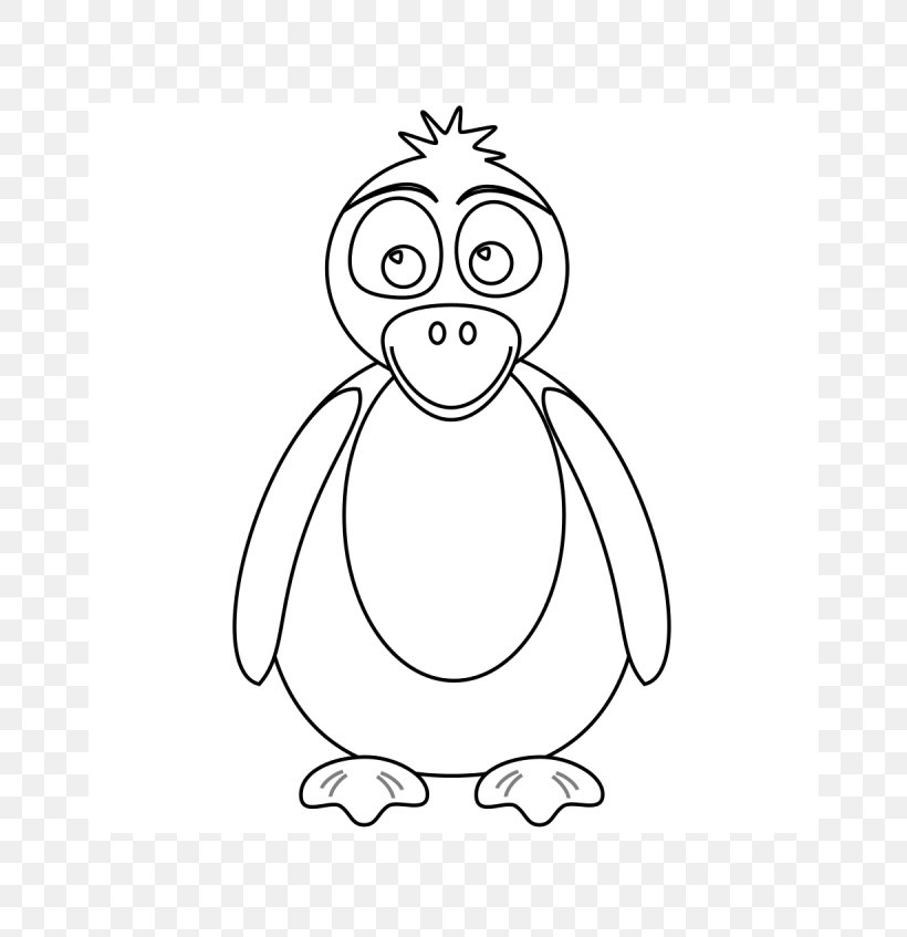 Beak Flightless Bird White Clip Art, PNG, 660x847px, Beak, Bird, Black And White, Cartoon, Character Download Free