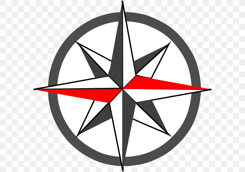 Compass Rose Drawing Clip Art, PNG, 600x577px, Compass Rose, Area, Black And White, Compas, Compass Download Free