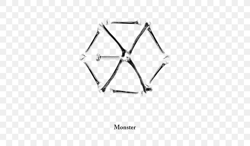 Monster Exodus Miracles In December, PNG, 594x480px, Monster, Area, Baekhyun, Black And White, Body Jewelry Download Free
