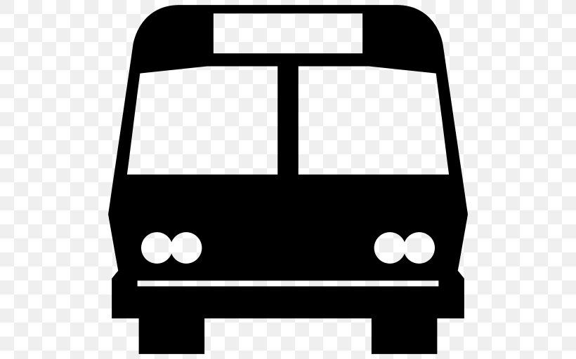 Bus Public Transport Symbol Clip Art, PNG, 512x512px, Bus, Area, Black, Black And White, Bus Interchange Download Free