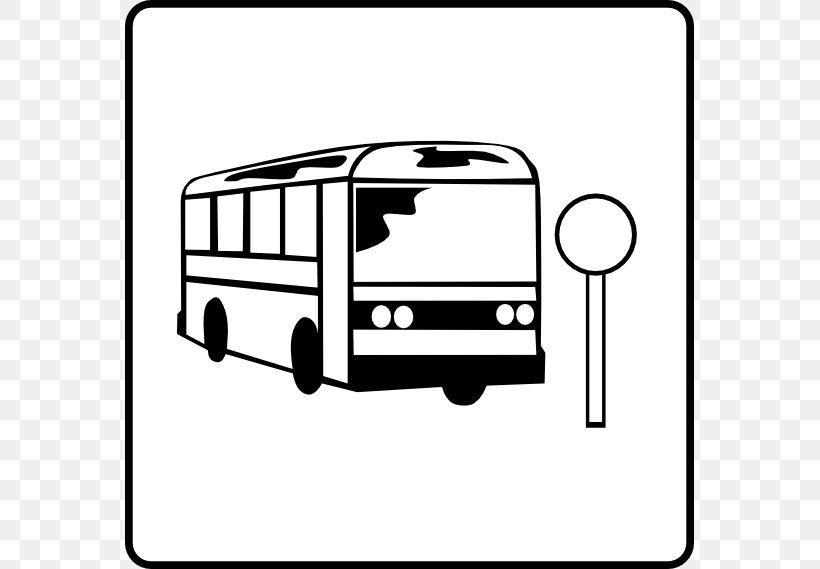Bus Stop Clip Art, PNG, 569x569px, Bus, Automotive Design, Automotive Exterior, Black And White, Brand Download Free