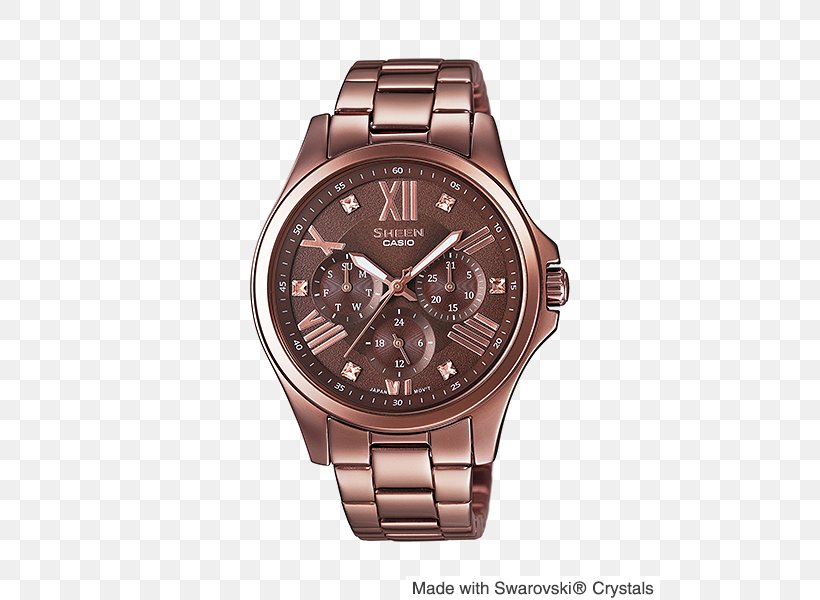 Casio Edifice Watch Clock Jewellery, PNG, 500x600px, Casio, Brand, Brown, Casio Edifice, Chronograph Download Free