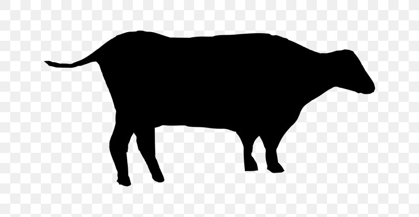 Cattle Silhouette Clip Art, PNG, 768x426px, Cattle, Black, Black And White, Bull, Cattle Like Mammal Download Free