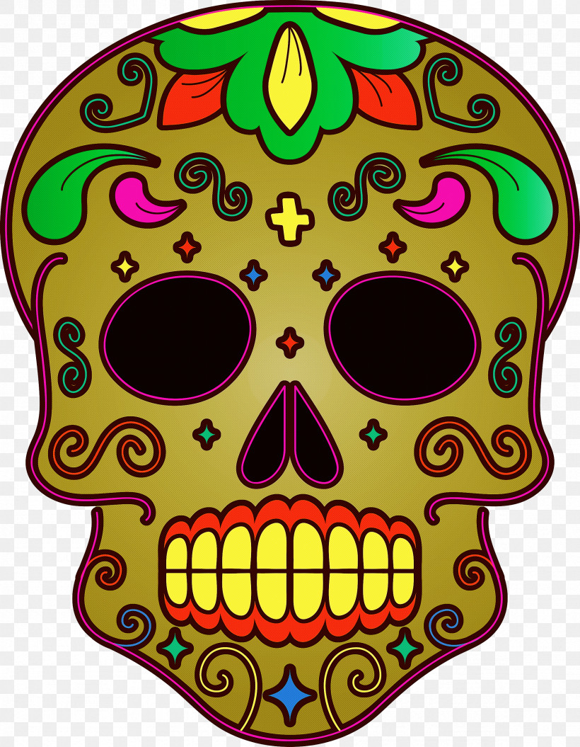 Calavera Day Of The Dead Día De Muertos, PNG, 2331x3000px, Calavera, D%c3%ada De Muertos, Day Of The Dead, Drawing, Line Art Download Free