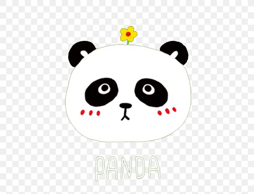 Giant Panda Bear Red Panda Drawing Cuteness, PNG, 623x627px, Watercolor, Cartoon, Flower, Frame, Heart Download Free