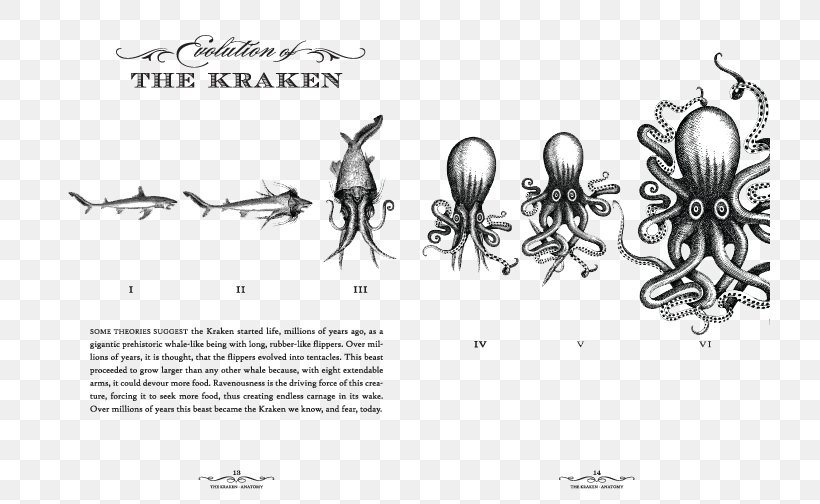 Kraken Rum Visual Arts, PNG, 720x504px, Kraken Rum, Art, Black And White, Bottle, Cartoon Download Free