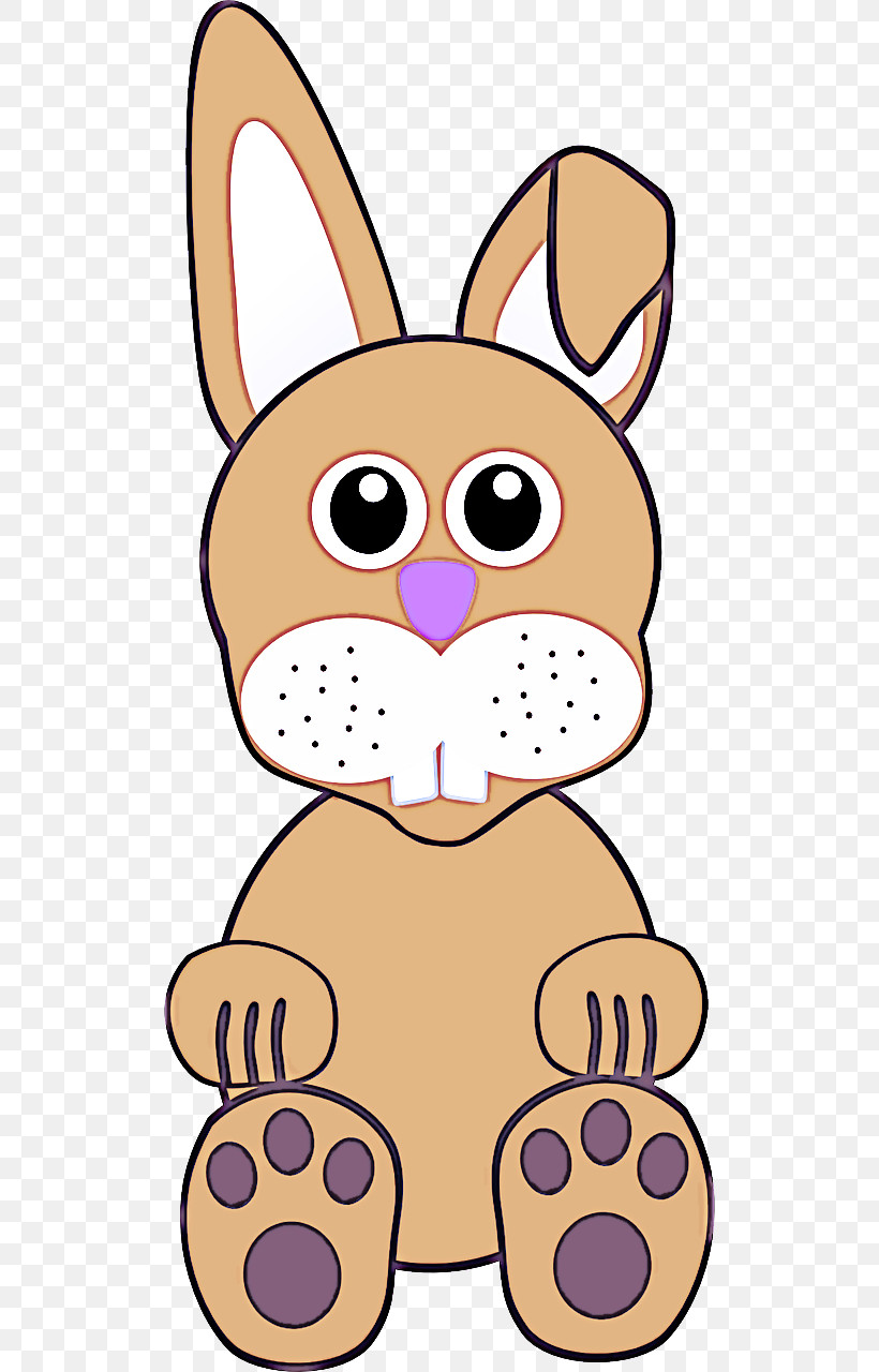 Easter Bunny, PNG, 640x1280px, Cartoon, Easter Bunny, Nose, Rabbit, Rabbits And Hares Download Free